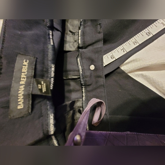 Banana Republic Ladues Slim Straight Cropped Pant Size 12 - Picture 9 of 11